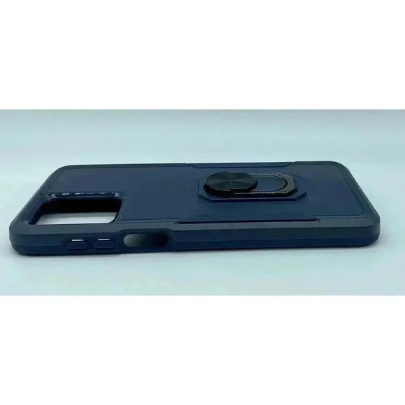 Magnetic Kickstand Case For Motorola Moto G 5G 2022 Blue + 2 Screen Protectors - Picture 4 of 11